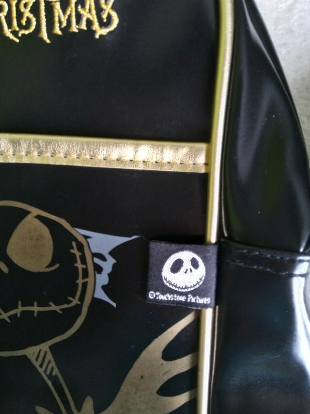 Bolso negro ydorado The Nightmare before Christmas
