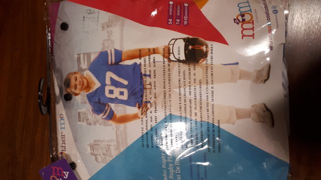 Disfraz infantil de jugador de rugby