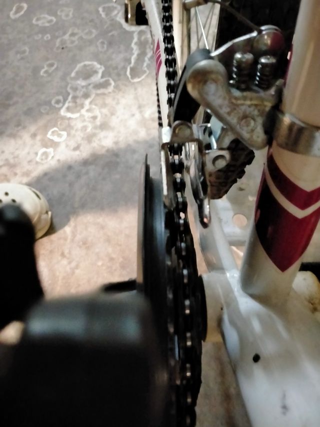 bicicleta para niña con tres platos y 7 piñones