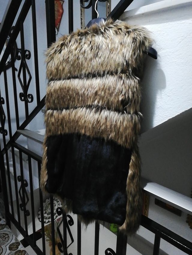 chaleco de pelo sintético