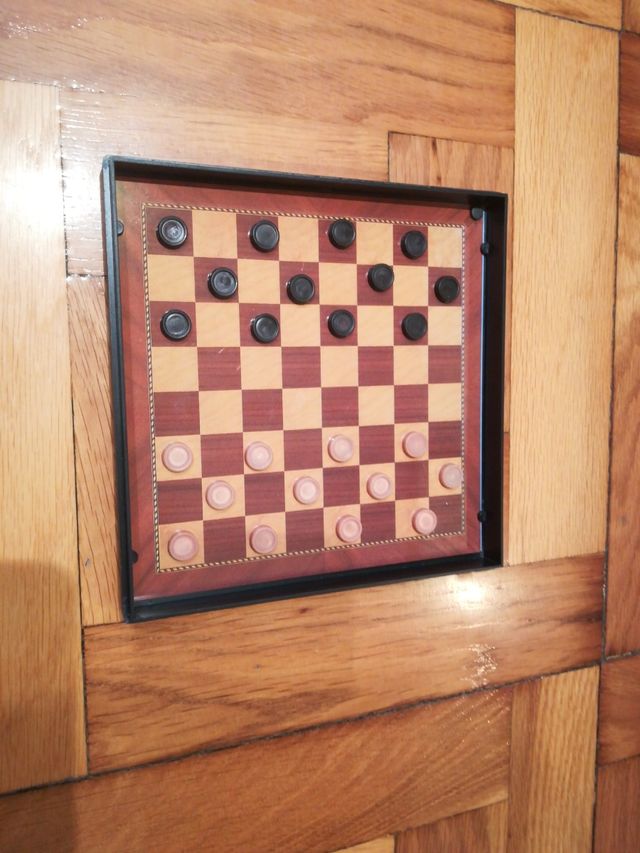 Tablero de ajedrez y damas magnetico