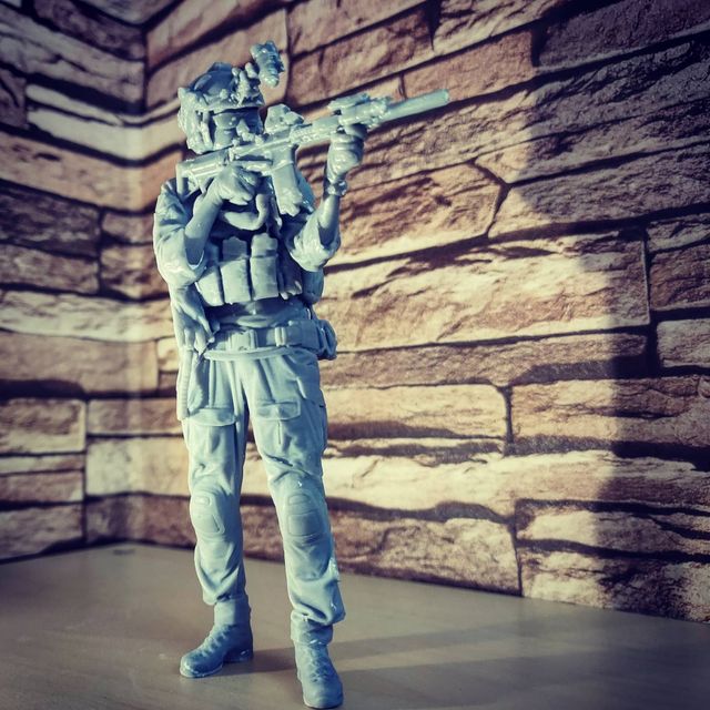 Call of Duty impreso en resina