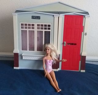 casa de barbie con timbre