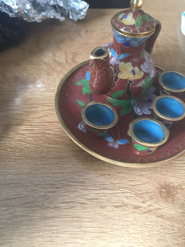 Mini gioco di tè, caffè e cioccolatiera