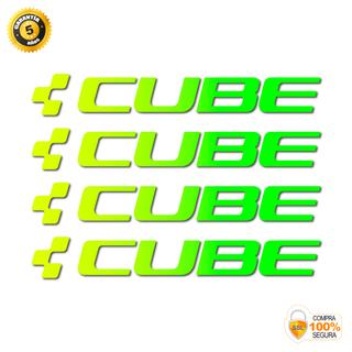 vinilo cuadro 4 logos cube degradados