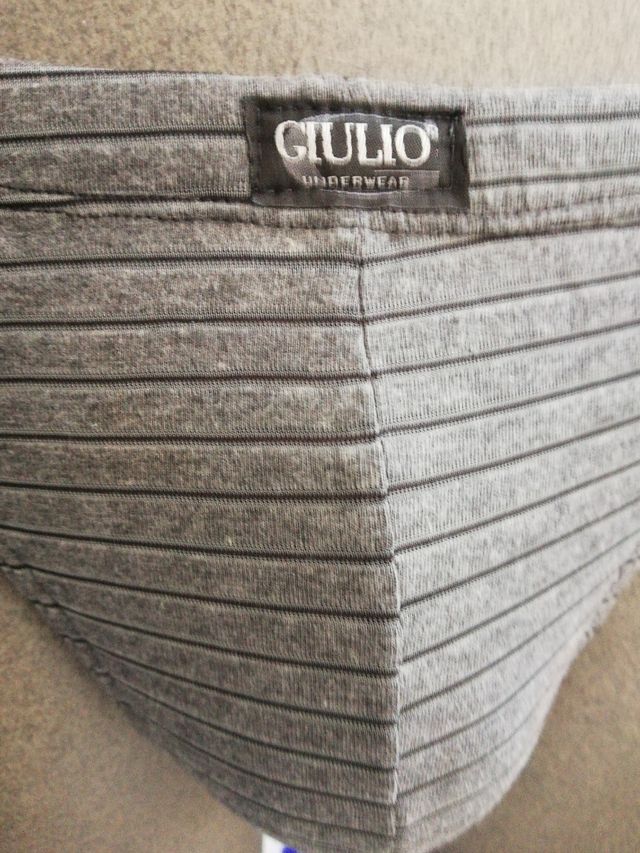 Tanga hombre gris S Algodón Giulio