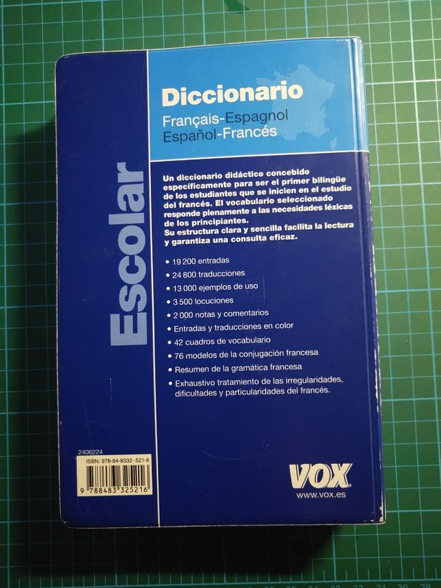 Diccionario Escolar Español francés VOX