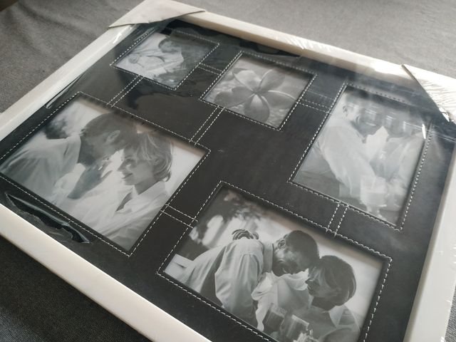 Marco de fotos múltiple de polipiel