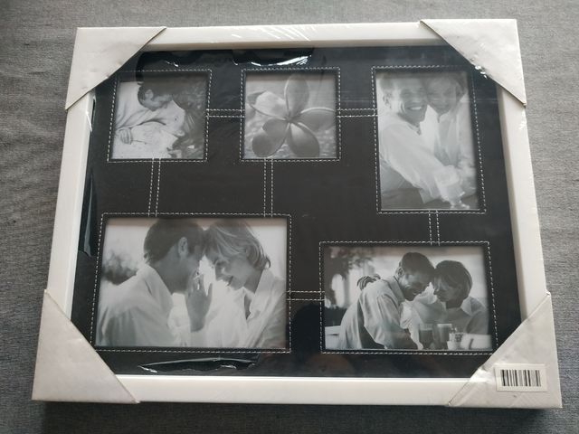 Marco de fotos múltiple de polipiel