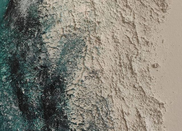 Lienzo ola Tríptico 1x1,50 cm acrilico