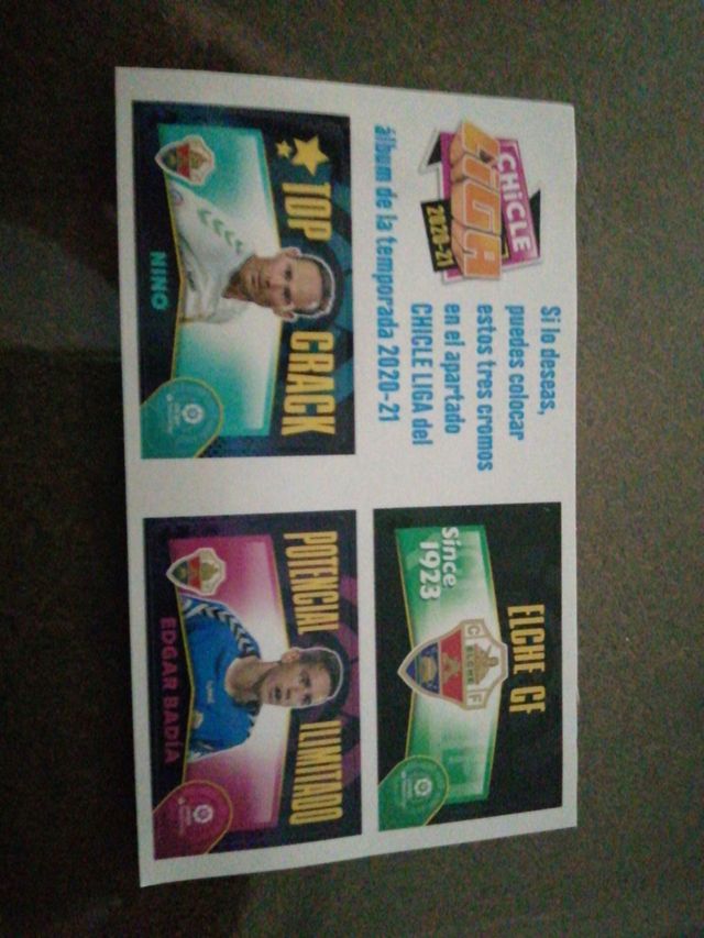 cromos chicles elche