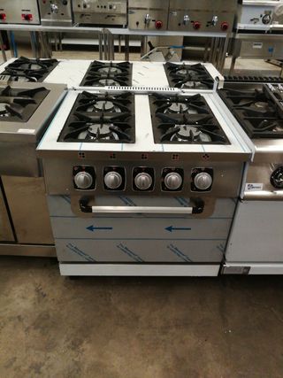 cocina industrial gas 3 fuegos con horno segundamano