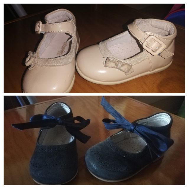Zapatos de niña en piel