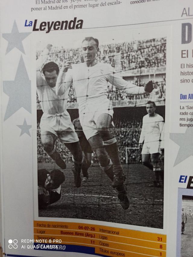 album cruiff. maradona. raul Diestefano. puskas.