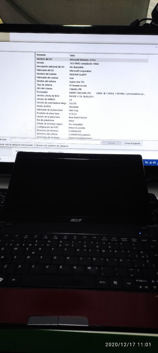 Acer Aspire One 753 De Segunda Mano Por 50 En Valencia En Wallapop