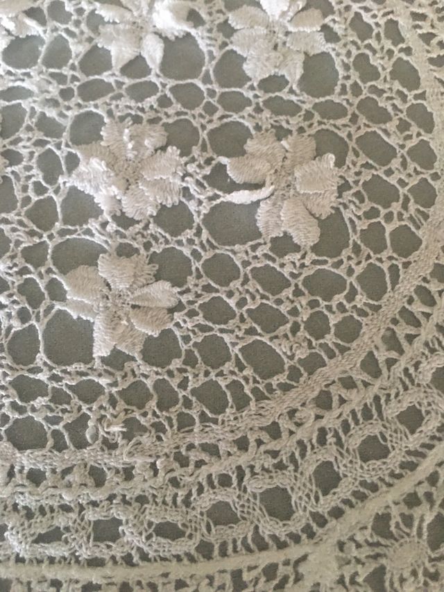 Panno in pizzo all'uncinetto