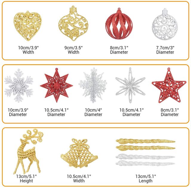 Adornos Arbol Navidad 13 Piezas