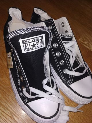 converse negras wallapop