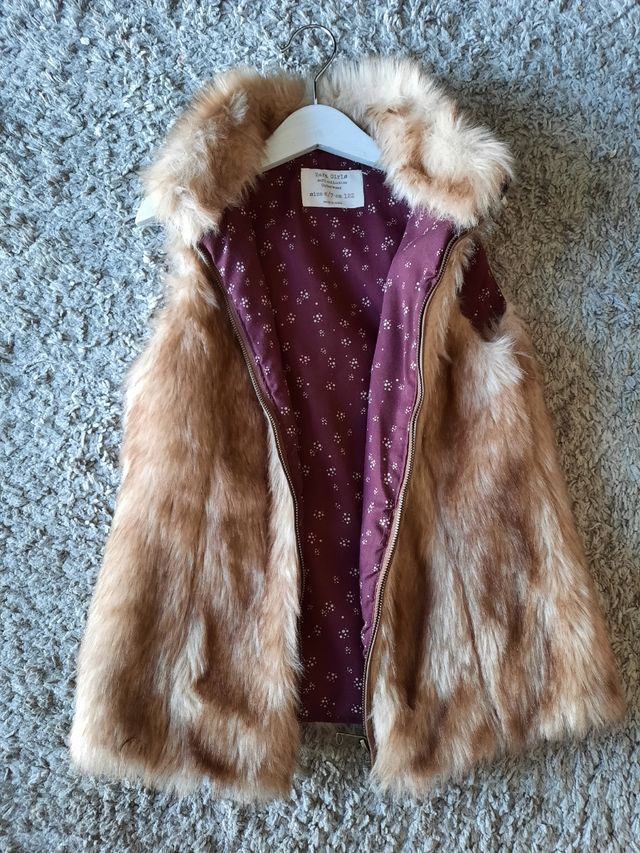 Chaleco pelo Zara talla 6/7 años