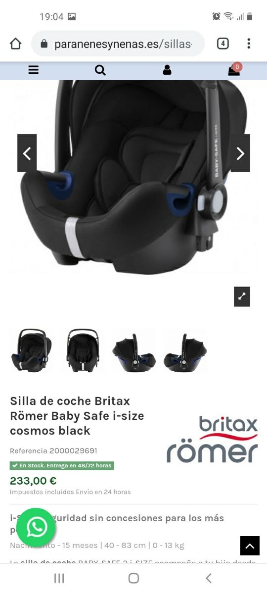 silla de coche Britax romer
