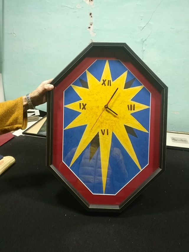 Reloj de pared, pintado a mano, diseño único