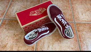 vans old skool granates plataforma