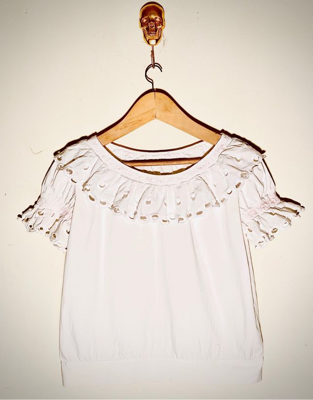 camisa sin mangas estilo folklore