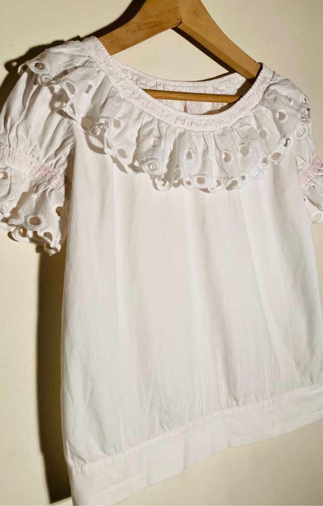 camisa sin mangas estilo folklore