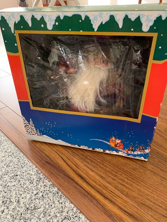 CORONA DE NAVIDAD CON PAPA NOEL.