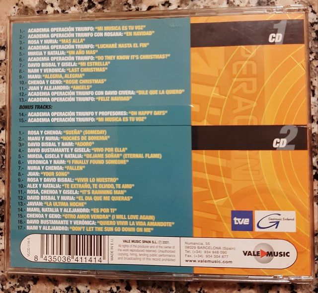 Música Operación Triunfo Álbum