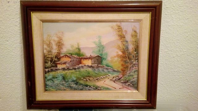 cuadro pintado al óleo. 