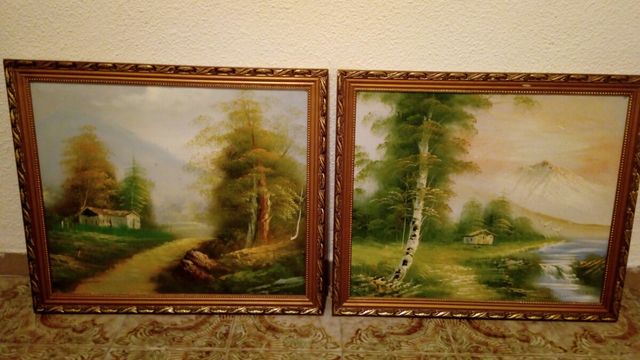 Cuadros al óleo.