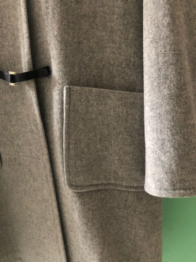 Abrigo/trenka T-10/12 gris con capucha