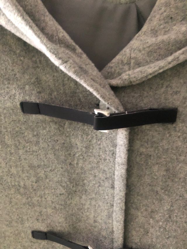 Abrigo/trenka T-10/12 gris con capucha