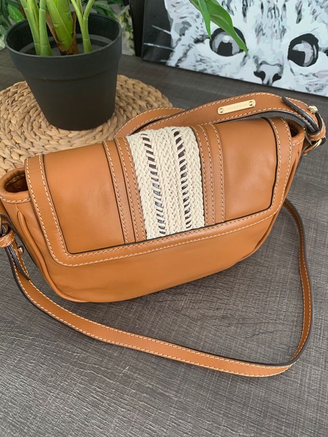 Bandolera Burberry cuero auténtico