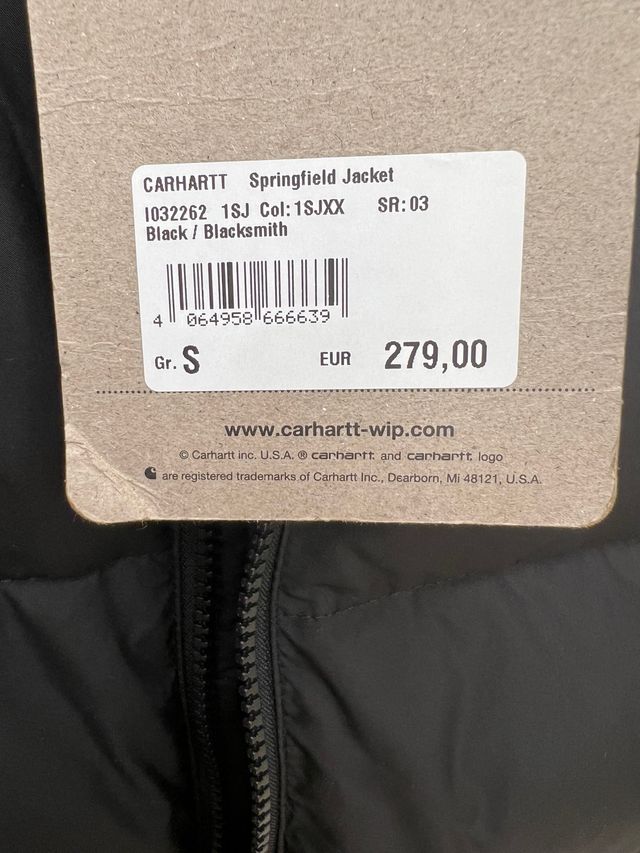 Cazadora Carhartt Hombre Deming Negro
