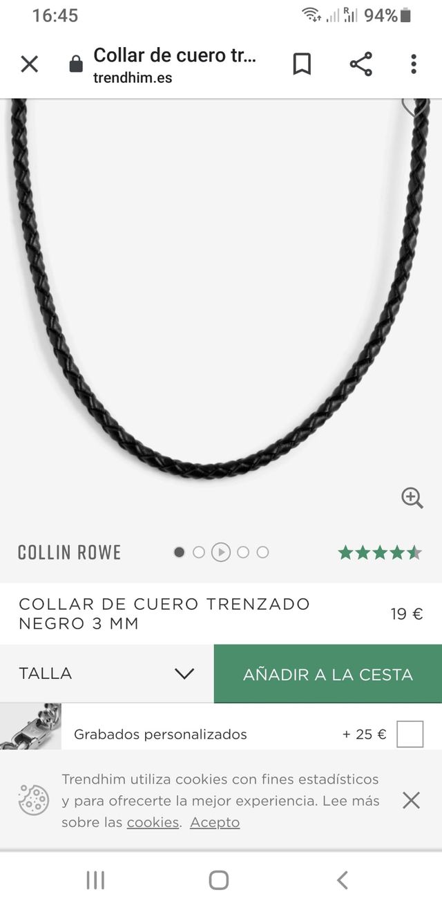 Collar cuero