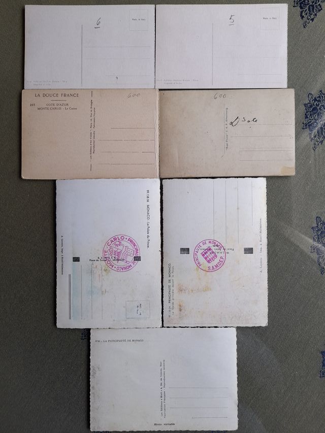 Postales de MÓNACO y MONTE CARLO