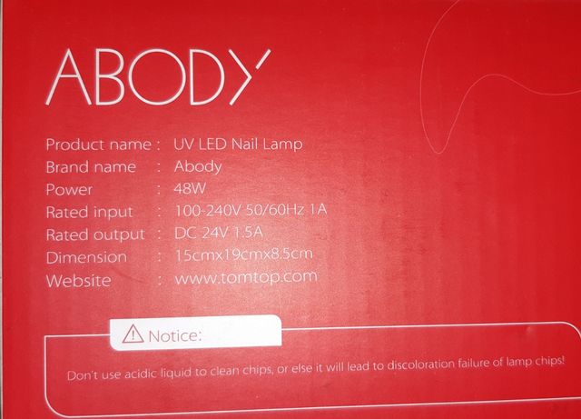 Secador de uñas LED UV Abody