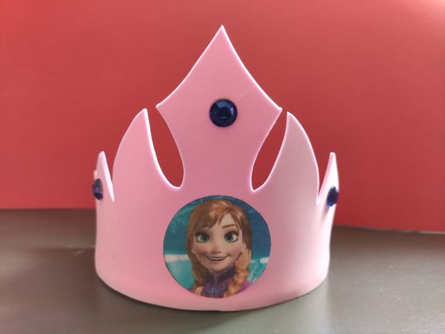 Coronas de Goma Eva de Elsa y Anna de Frozen