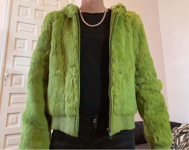 Chaqueta piel pelo conejo 100%