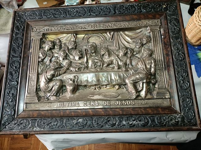 Sagrada Cena bañada en plata