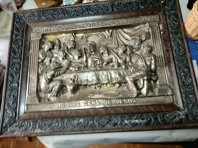 Sagrada Cena bañada en plata