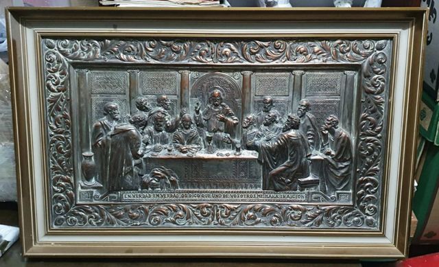 Sagrada Cena bañada en plata