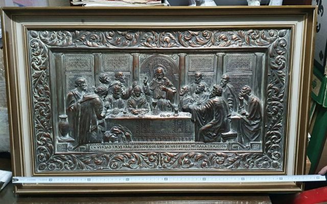 Sagrada Cena bañada en plata