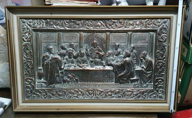 Sagrada Cena bañada en plata