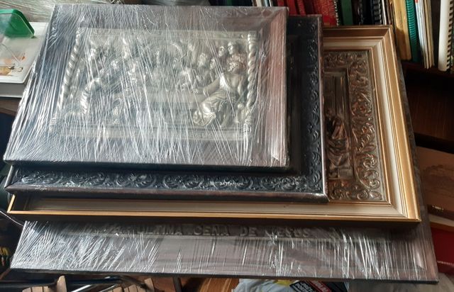 Sagrada Cena bañada en plata