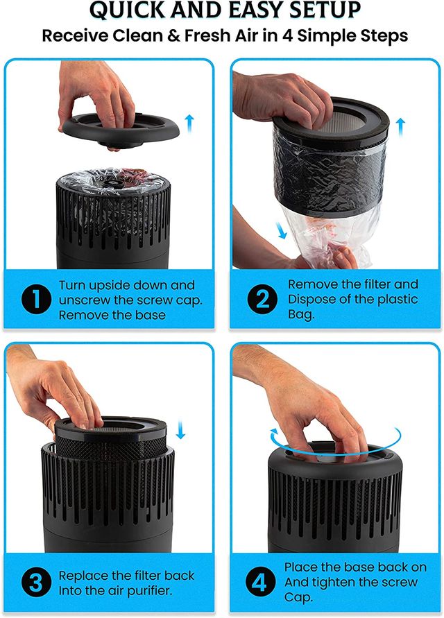 PureMate PM 501 Purificador de Aire  Filtro HEPA 3