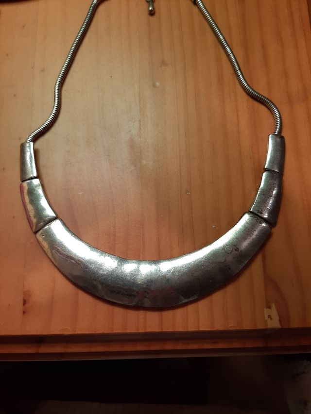 Collar corto en plateado