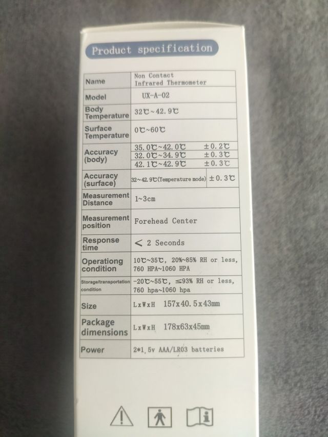 Termómetro Infrarrojo Sin Contacto